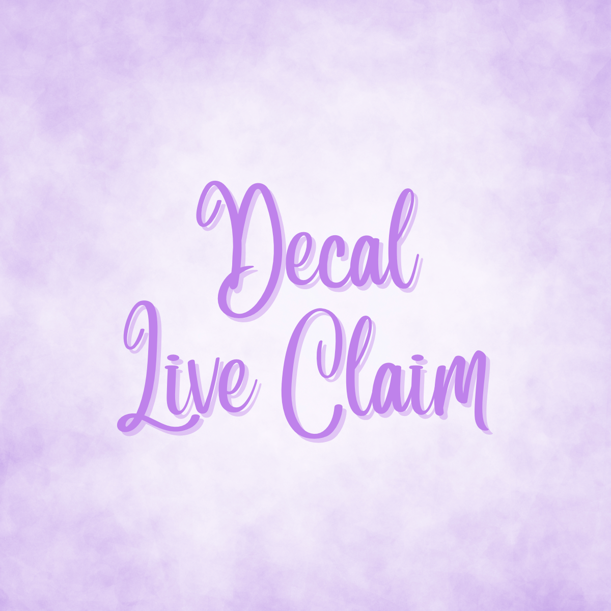 Decal Live Claim
